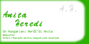 anita heredi business card